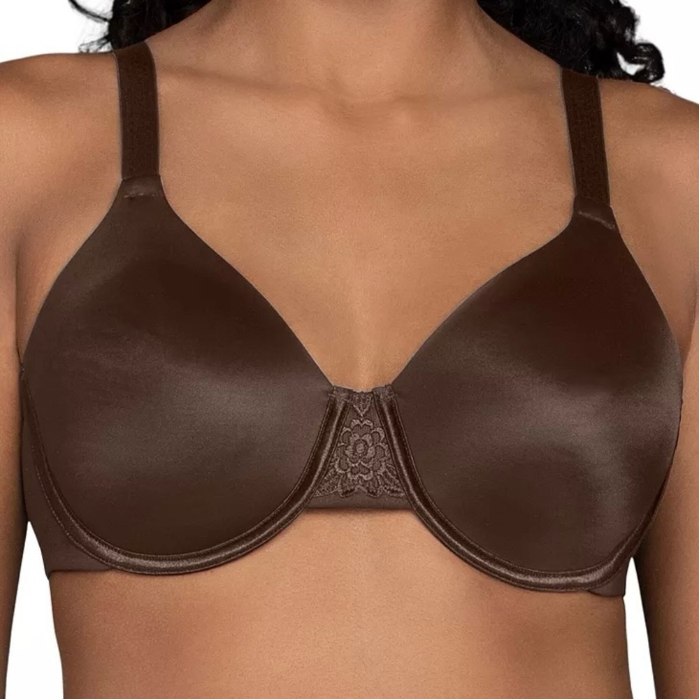 Vanity Fair Beauty Back Full Figure Minimizer Underwire Bra 42C 76080 Brown